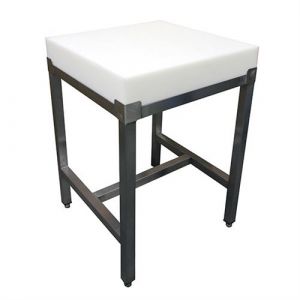 BILLOT POLY 600X600X100 MM SUR PIETEMENT INOX-L2G -  - Inox600 600x850mm
