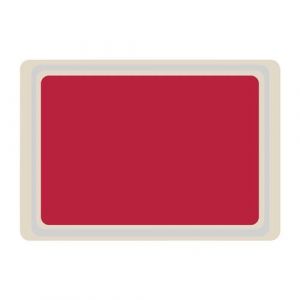 Plateau de service rouge   4 mesures   M&eacute;lamine   Roltex