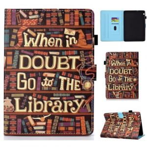 Etui en PU porte-cartes flip guillemet pour votre Huawei MediaPad T3 10