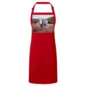 Fabulous Tablier Cuisine Premium Rouge Vache Grise Dans Le Pres