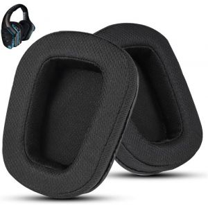 Coussinets en Tissu pour Logitech G933/G935/G633/G633S/G930/G635/G533/G430/G431/G432/G433 - Confort et Qualité Supérieurs, Compatibilité Étendue avec Casques Gaming Logitech