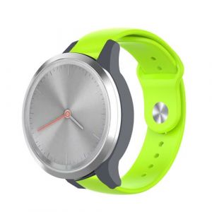 Strap-it Bracelet sport - compatible pour Samsung Galaxy WatchVivomove 3s - 39mm - citron vert