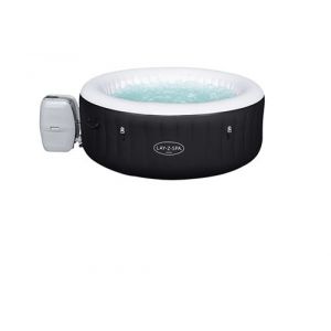 Kit spa gonflable Bestway Lay-Z-Spa Miami rond Airjet 4 places avec Ensemble mobilier 4 modules avec Kit traitement brome