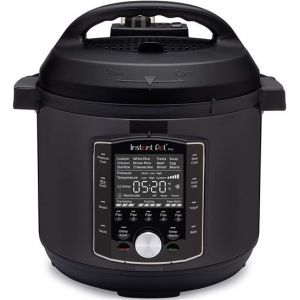 Instant Pot Électrique Multifonctionnel Instant Pot Pro 10-En-1 - Acier Inoxydable Noir, 1200 W, 7,6 L