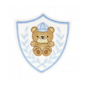 Ecussons Thermocollant Badge B&eacute;b&eacute; 5,1 X 5,7 cm - Mediac(...) - Ourson Bleu
