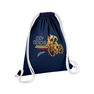 Fabulous Sac de Gym en Coton Bleu Eddy Merckx Vintage 12 Litres