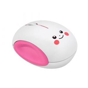 Souris sans fil 2,4GHz avec récepteur USB - Rose
