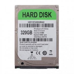 Disque Dur Interne Générique 320Go HDD 2.5 SATA 5400tr/min Argent