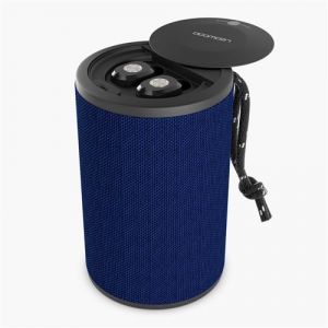 LEDWOOD 50 watts PACK ECOUTEURS SANS FIL + ENCEINTE - DUAL - ENCEINTE 2 EN 1 AVEC ECOUTEURS INTÉGRÉS - INTRA AURICULAIRE - BLEU