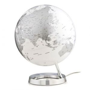 Globe terrestre lumineux Light & Colour Ø 30 cm - Metal Chrome - Atmosphère