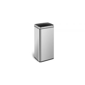 Poubelle automatique cuisine double 80 litres rectangulaire acier inoxydable 14_0003110