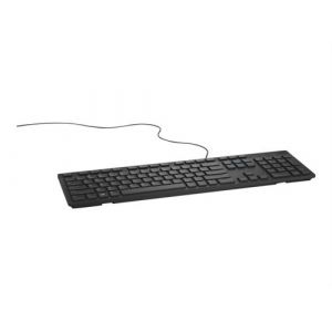 Dell KB216 - Clavier - USB - QWERTZ - Allemand - noir - pour Alienware 13 R2; Inspiron 3459; Latitude 34XX, 35XX; OptiPlex 30XX, 50XX, 70XX, 90XX