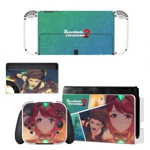Autocollant Sticker Skin de Protection pour Nintendo Switch OLED, Xenoblade Chronicles2 #163