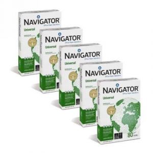 Pack de 5 ramettes navigator a4 80g