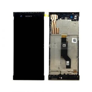 Original Écran tactile LCD et Vitre Tactile Avec Chassis Noir Pour Sony Xperia XA1