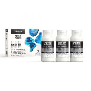 M&eacute;dium de lissage - Peinture acrylique - Pouring - 3x118ml - Liquitex