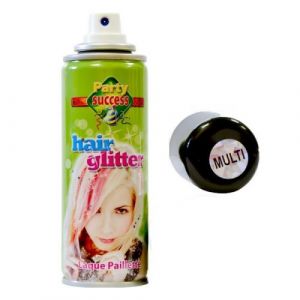 1 bombe a paillettes multicolore cheveux corps 125 ml