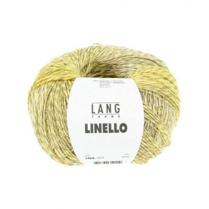 Pelote de lin et coton à tricoter Linello - 100GR - Lang Yarns(...) - 213 Jaune