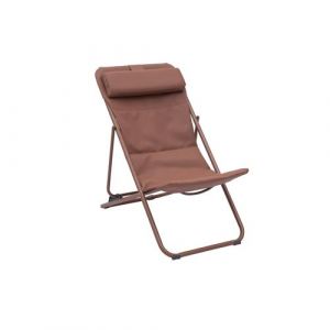 Hesp&eacute;ride - Chilienne de jardin pliante MIRAEL - Acajou - Mirael