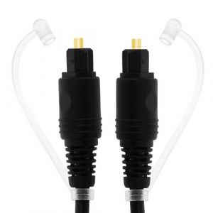 Câble Toslink Audio Numérique avec Lumière Fibre Optique 3m LinQ Noir