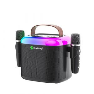 Enceinte Bluetooth Portable RGB Son HD Dual-Micro KTV Autonomie 6h YONIS