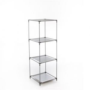 &Eacute;tag&egrave;res 3 cases gris