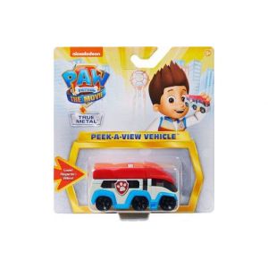 Pat patrouille vehicule en metal : le camion de ryder 9.5 cm - voiture miniature rouge blanc et bleu