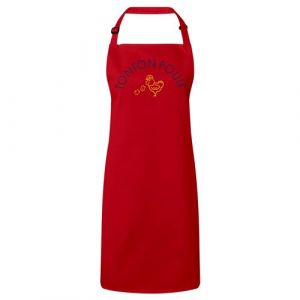 Fabulous Tablier Cuisine Premium Rouge Tonton Famille Poule