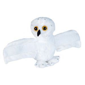 Wild Republic peluche harfang des neiges junior 20 cm en peluche blanche