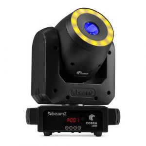 BeamZ Cobra 100R - Lyre LED Motoris&eacute;e Beam avec Anneau LED RGB - 100 Watts
