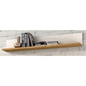 Etagère murale coloris chêne, pin Andersen - Longueur 118,40 x profondeur 21,50 x hauteur 20 cm -PEGANE-