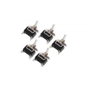 Interrupteur &agrave; bascule interrupteur &agrave; bascule spst 2 broches on / off 12v 24v 220v 230v 5 pi&egrave;ces