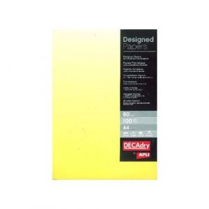 agipa Papier pré-imprimé, A4, 80 g/m2, dégradé jaune