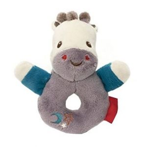 Fisher-Price bague hochet girafe 12 cm gris