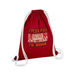 Fabulous Sac de Gym en Coton Rouge J'peux Pas J'ai Manga Himiko Toga 12 Litres