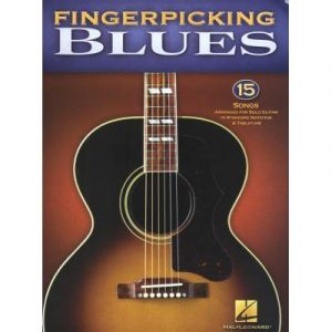 Partitions jazz&blues HAL LEONARD FINGERPICKING BLUES 15 SONGS ARR FOR SOLO GUITAR - GUITAR TAB Guitare