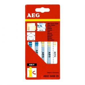 Lames scie sauteuse t assorties par 5 pour Scie sauteuse A.e.g