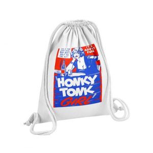 Fabulous Sac de Gym en Coton Blanc Honky Tonk Girl Vintage Poster 12 Litres