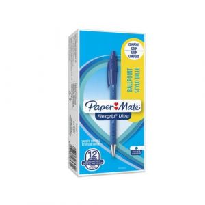 Stylo &agrave; bille Paper Mate FlexGrip Ultra 1 mm Bleu