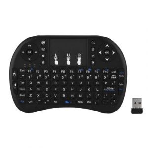 2.4GHz Mini Clavier Sans Fil Clavier Ergonomique Bluetooth Multifonction avec Touchpad Air Souris Clavier avec Récepteur USB