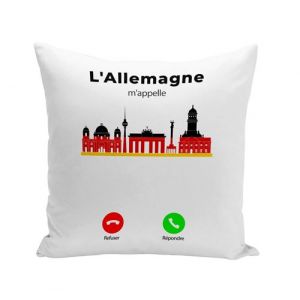 Fabulous Housse de coussin blanc L'Allemagne M'Appelle Patrimoine et Drapeau [40x40 cm]