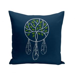 Fabulous Housse de coussin bleu Arbre Nature Dreamcatcher [40x40 cm]