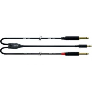 Cordial C&acirc;ble Y Bretelle Minijack St&eacute;r&eacute;o/2 Jack Mono Longs 3 M C&acirc;bles adaptateur