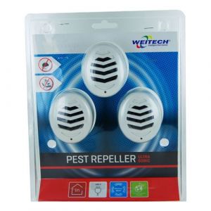 weitech répulsif rongeurs et insectes à ultrasons 45m2