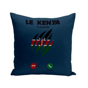 Fabulous Coussin bleu Le Kenya M'Appelle Drapeau [40x40 cm]
