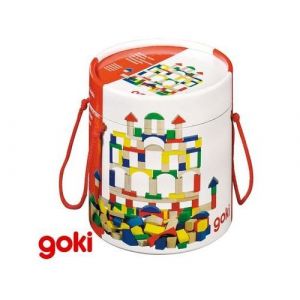 Jeu De Construction Baril 100 Pièces En Bois Enfant 3 Ans +