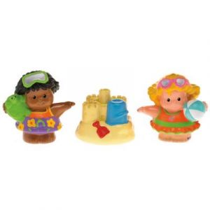 Fisher-price - n0723 - tube figurine little people - plage