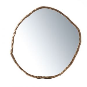 Miroir en aluminium Or 84 cm - Amadeus - Or - Aluminium