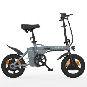 Mini v&eacute;lo &eacute;lectrique pliant ESKUTE F100, 14" , Max 25 km/h, gris