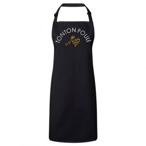 Fabulous Tablier Cuisine Premium Noir Tonton Famille Poule